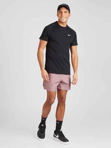 NIKE - Camisa funcionais 'FLEX REP' em preto