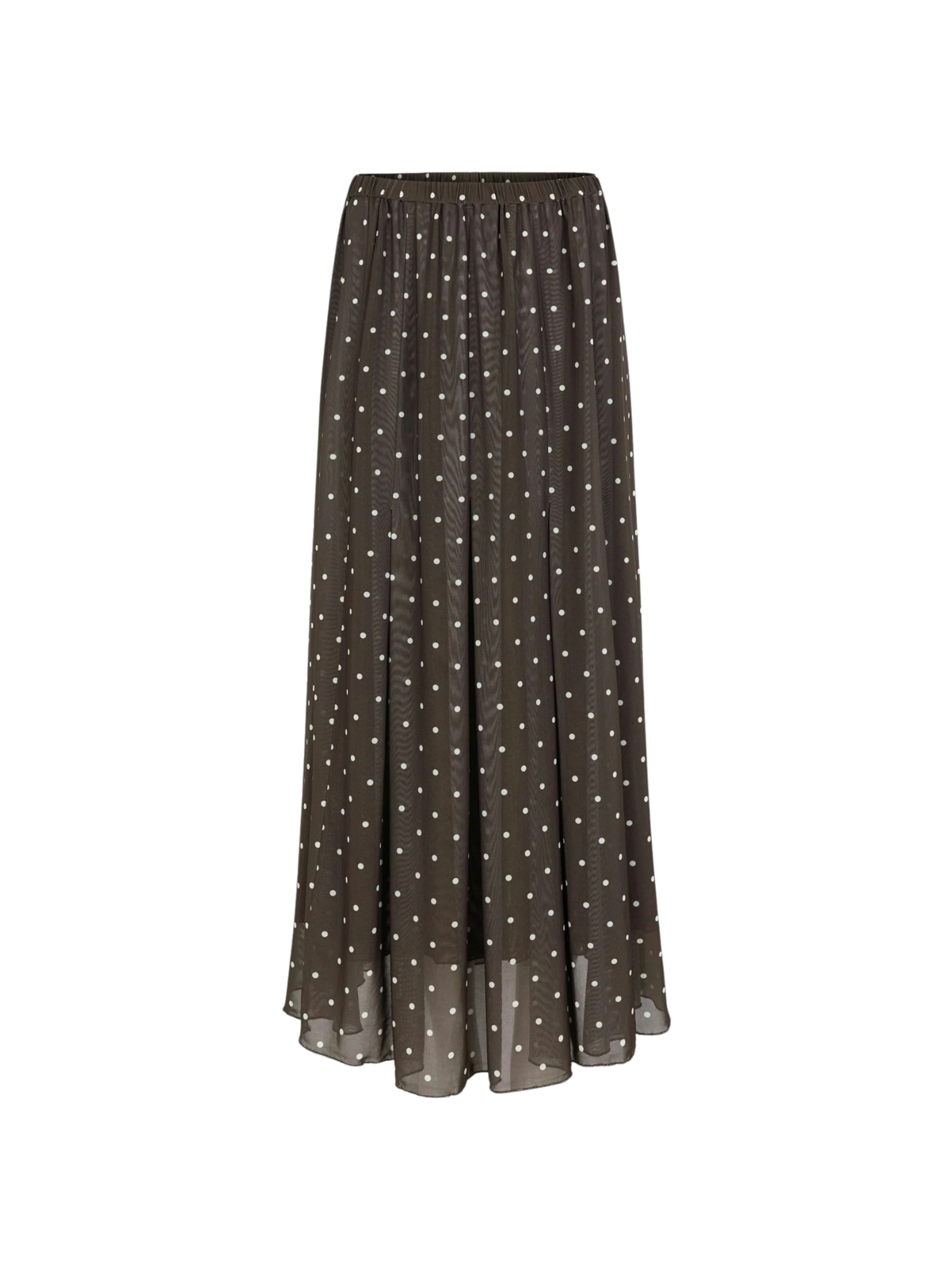 Soft Rebels Rok 'Roselyn' in Bruin: voorkant