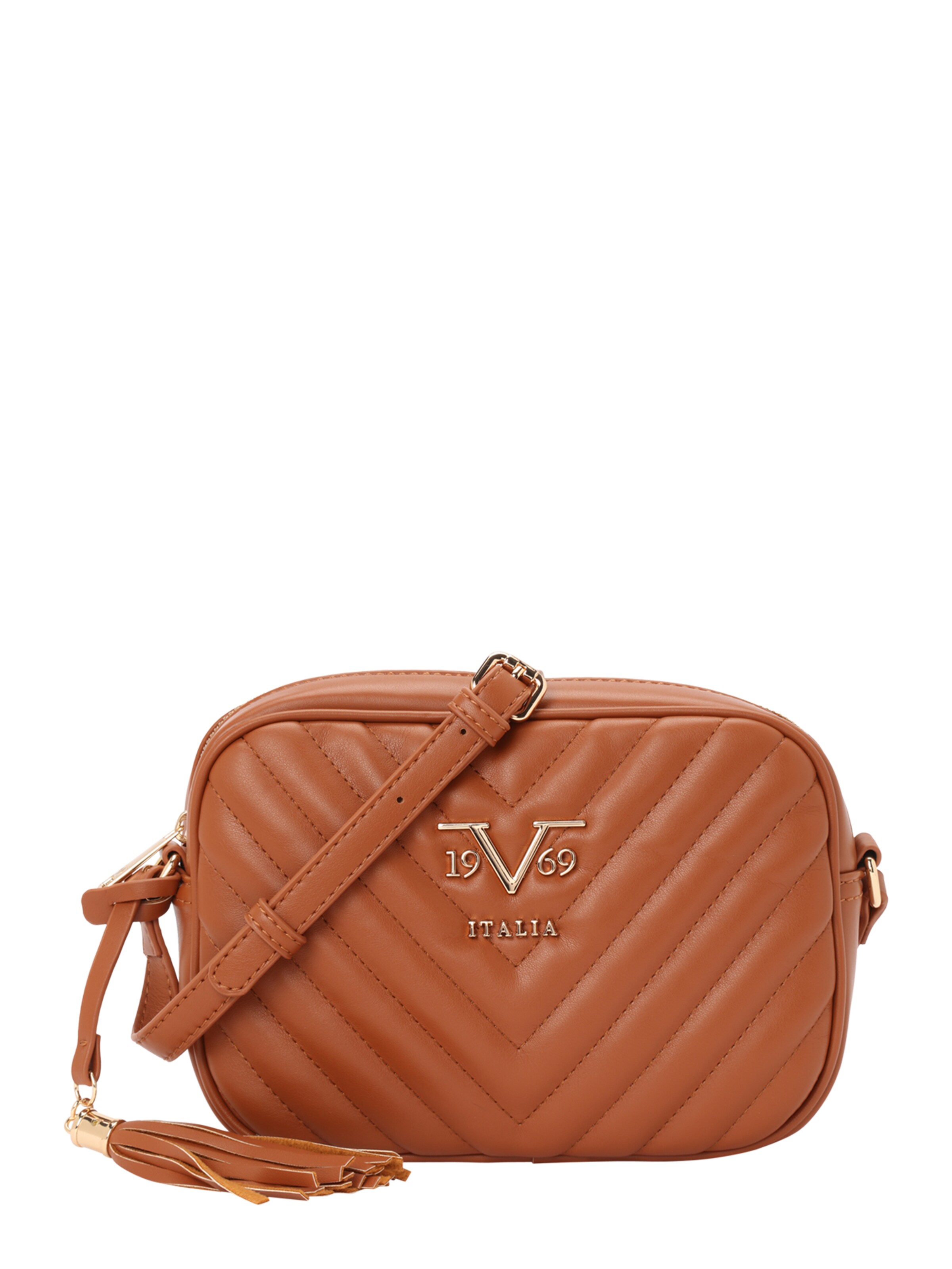 19V69 ITALIA Чанта с презрамки 'Blanch' в кафяво: отпред