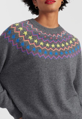Chinti & Parker Trui 'Star Yoke' in Grijs