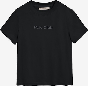 Polo Club Shirt in Schwarz: Vorderseite