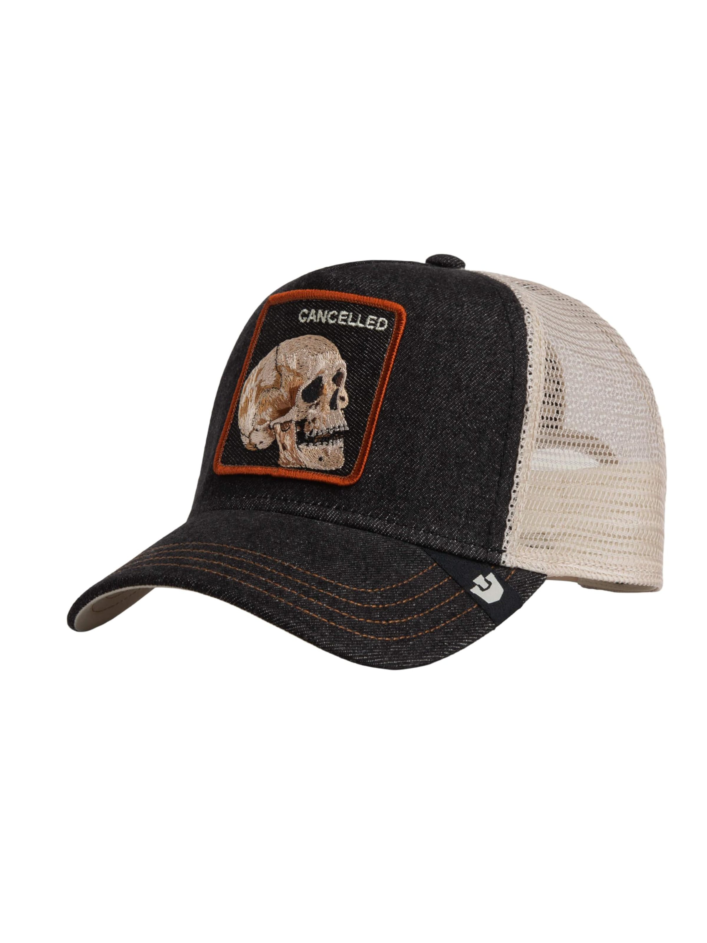 GOORIN Bros. Cap 'Denim Skull' in Mixed colors: front