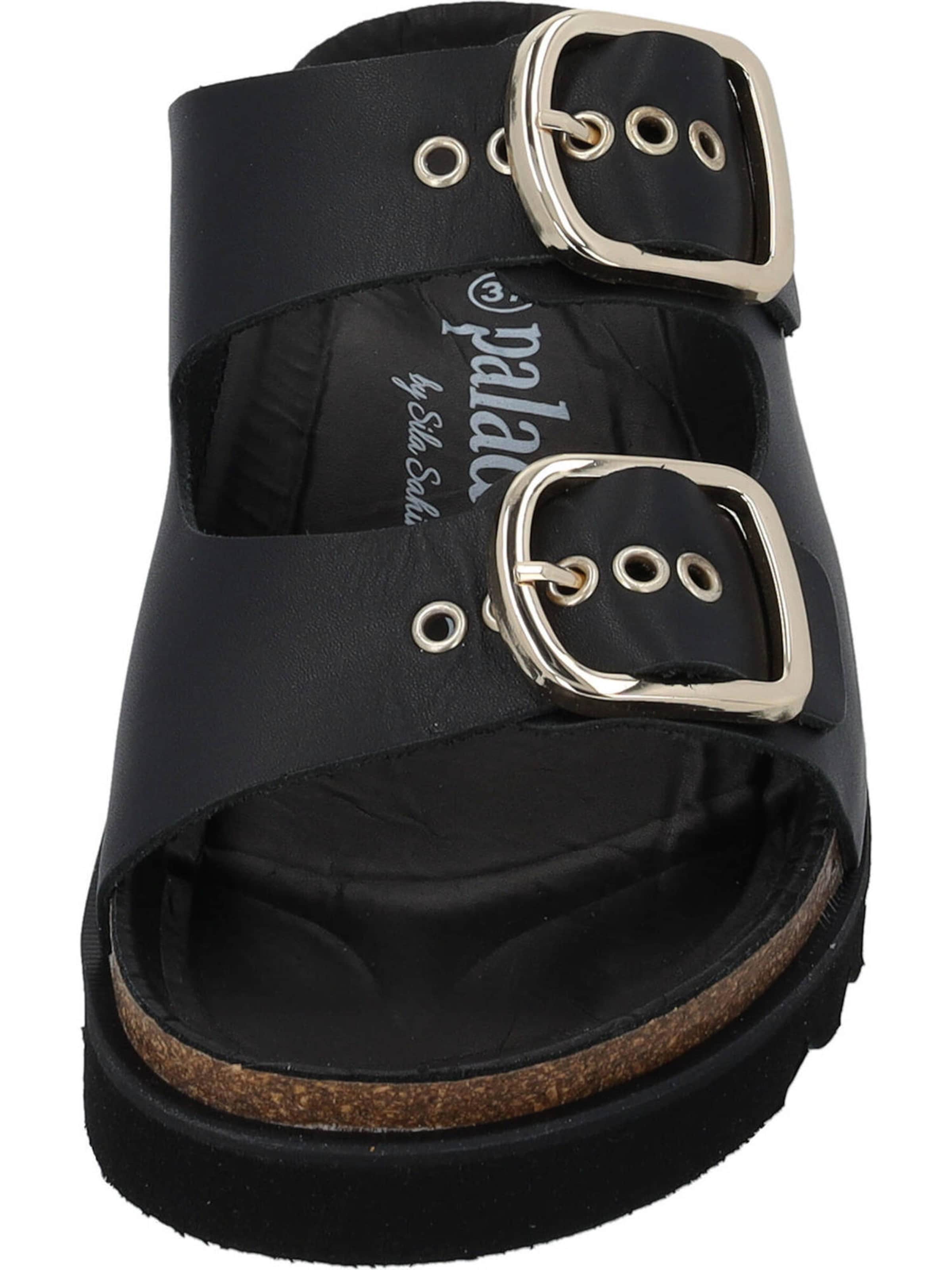 Palado by Sila Sahin Pantofle 'Korfu ' – černá