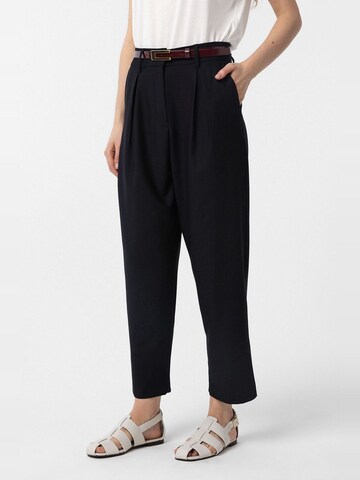 Baggy Pantaloni con pieghe 'Laura' di Antioch in nero: frontale