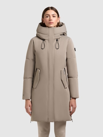 Cappotto invernale 'Nean' di khujo in grigio: frontale