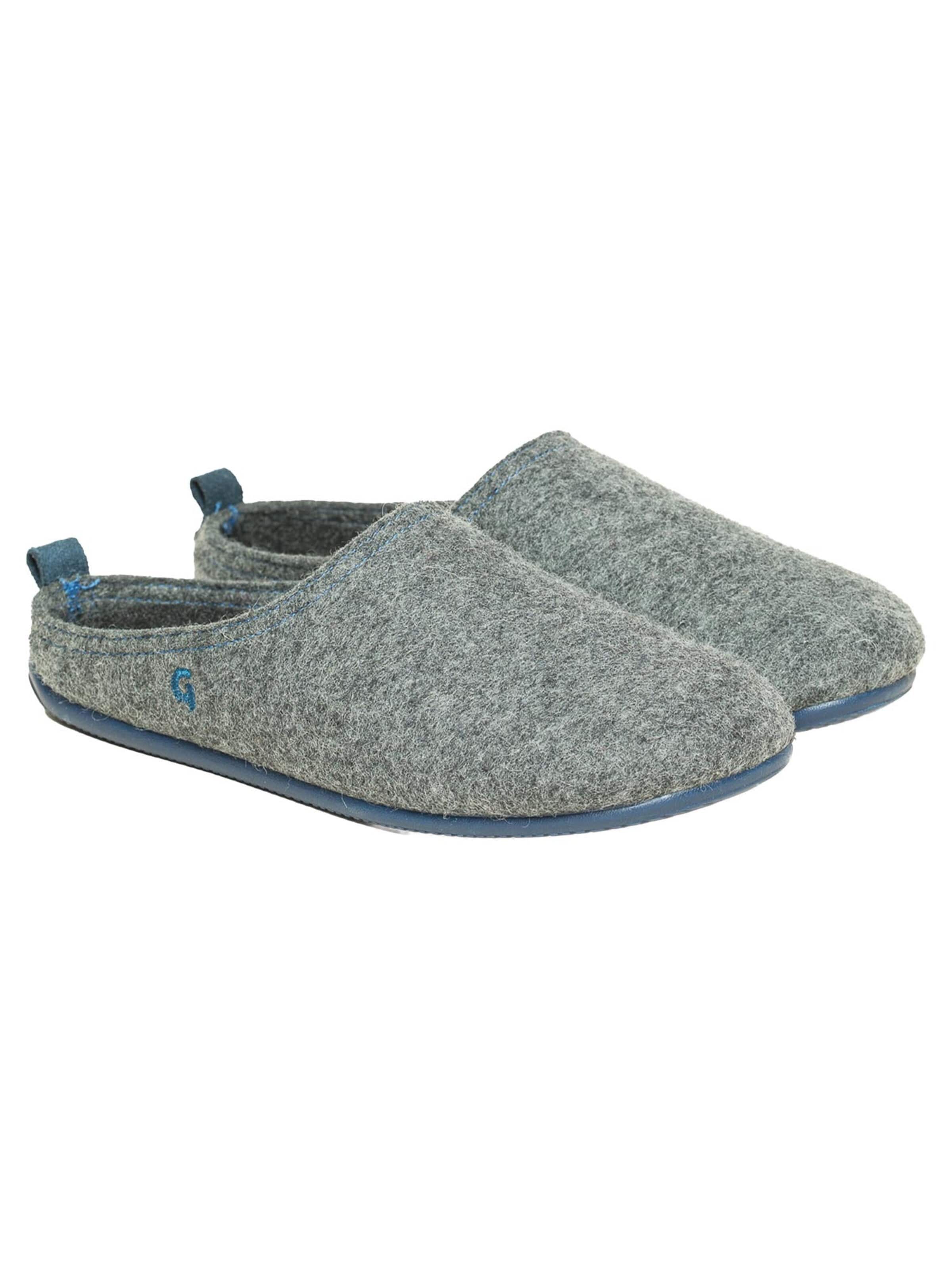 Gottstein Muiltjes 'Wool Slide-In' in Grijs: voorkant