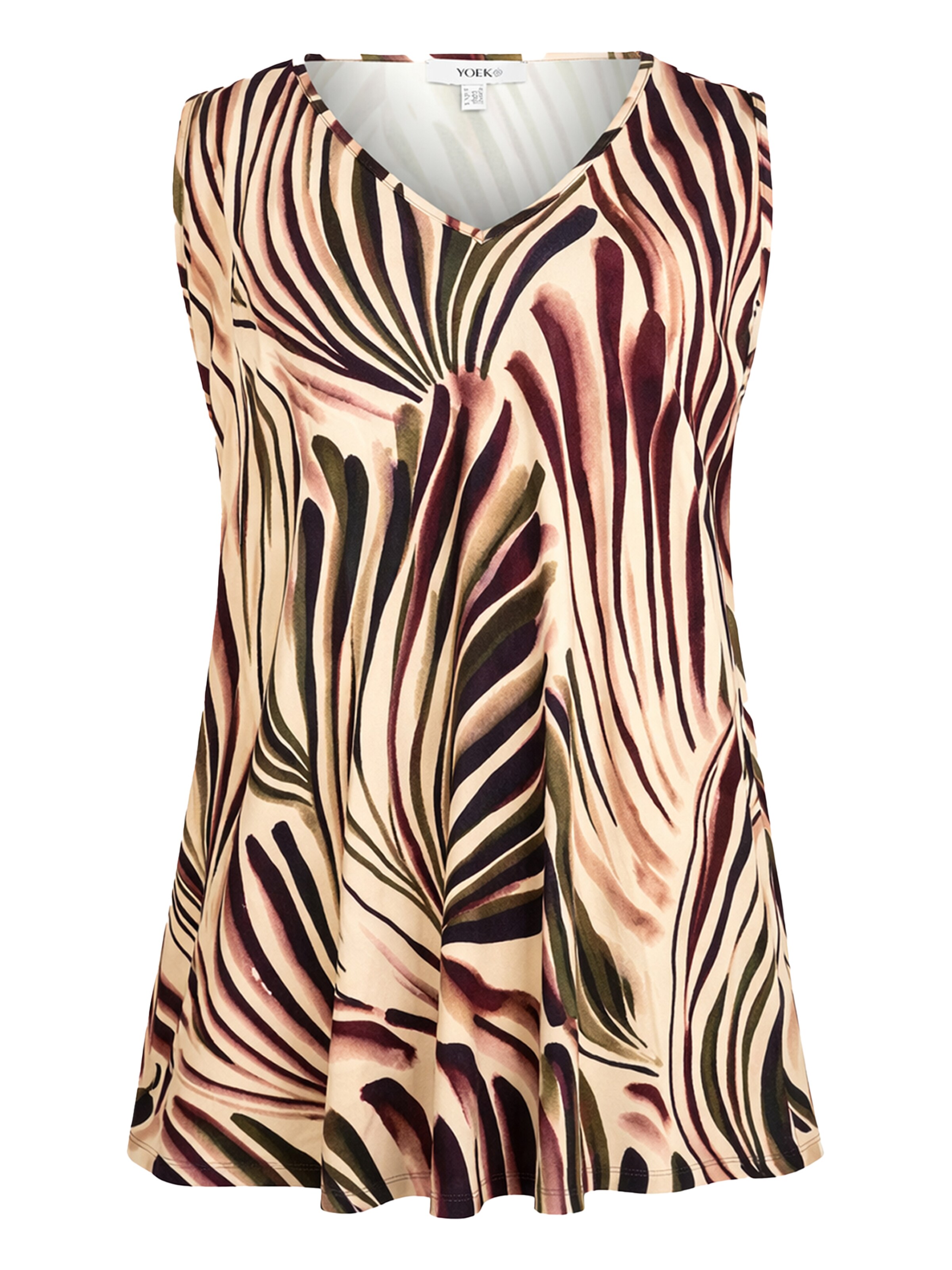 YOEK Top in Beige: front