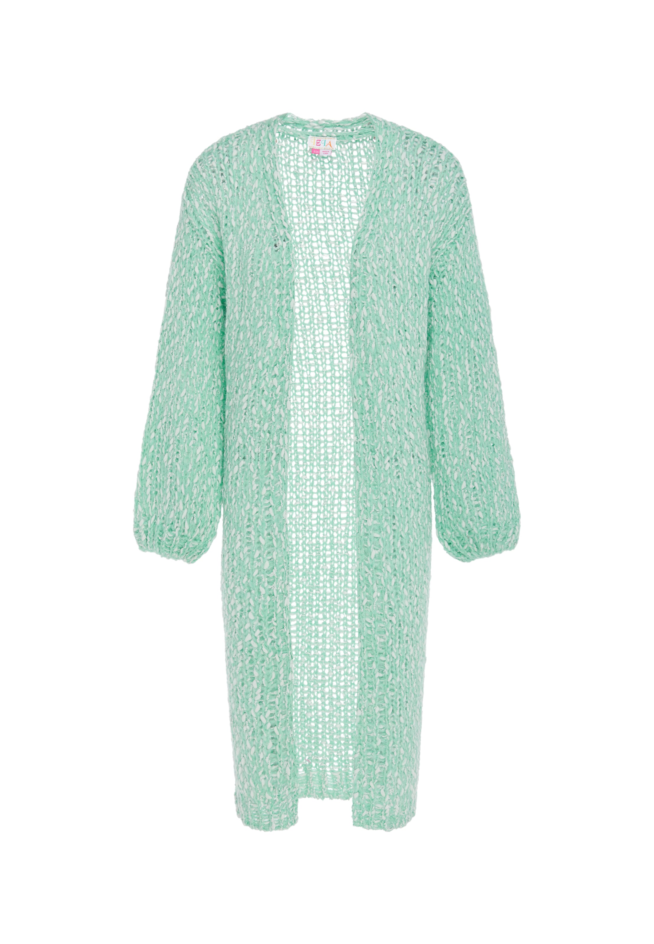 IZIA Gebreid vest in Blauw: voorkant