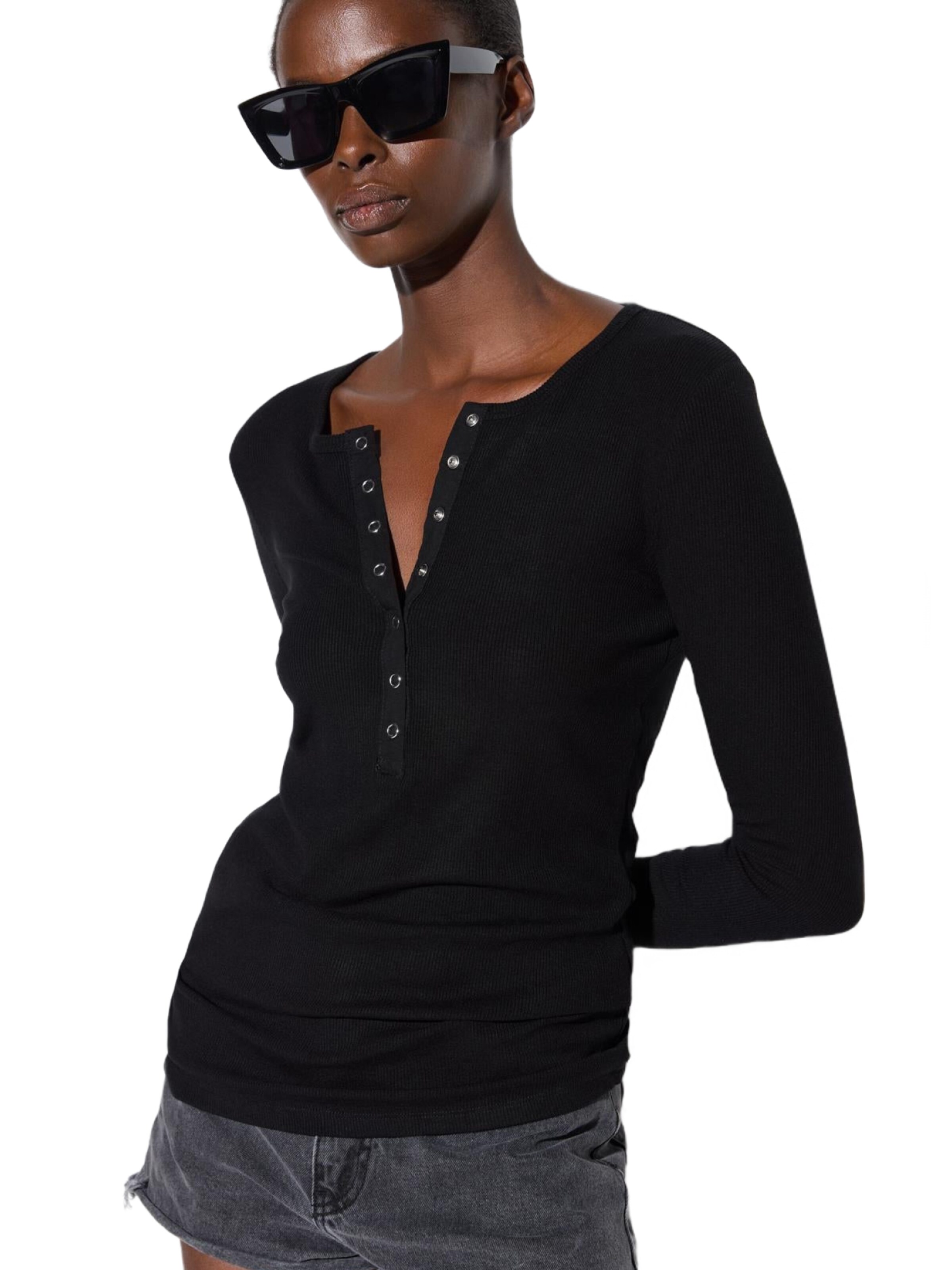 No Matter What Shirt in Zwart: voorkant