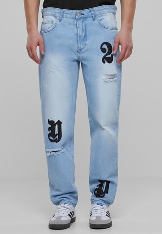 2Y Premium Regular Jeans in Blauw: voorkant