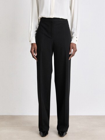BOSS Wide leg Pantalon 'Tilda1' in Zwart: voorkant