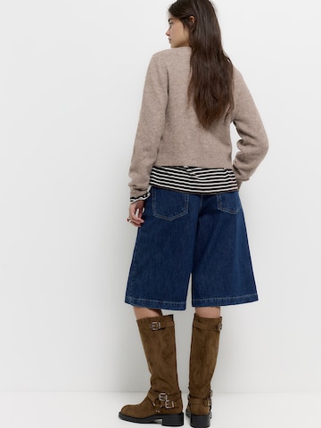 Pull&Bear Knit cardigan in Brown