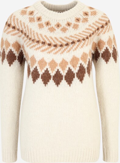 Vero Moda Tall Sweter 'FILIPPA' w kolorze kremowy / brązowy / jasnobrązowym, Podgląd produktu