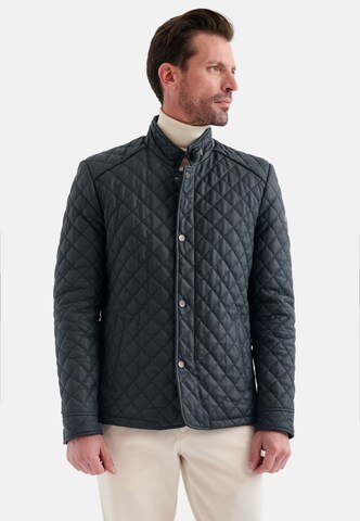 PIERRE CARDIN Lederjacke in Blau: Vorderseite