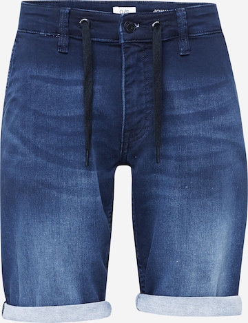 QS Regular Jeans 'John' in Blauw: voorkant