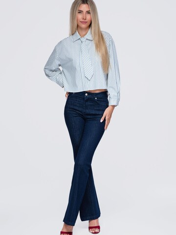 Ombre - Camiseta en azul