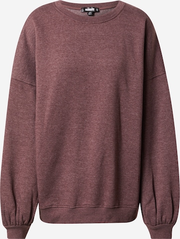 Sweat-shirt Missguided en marron : devant