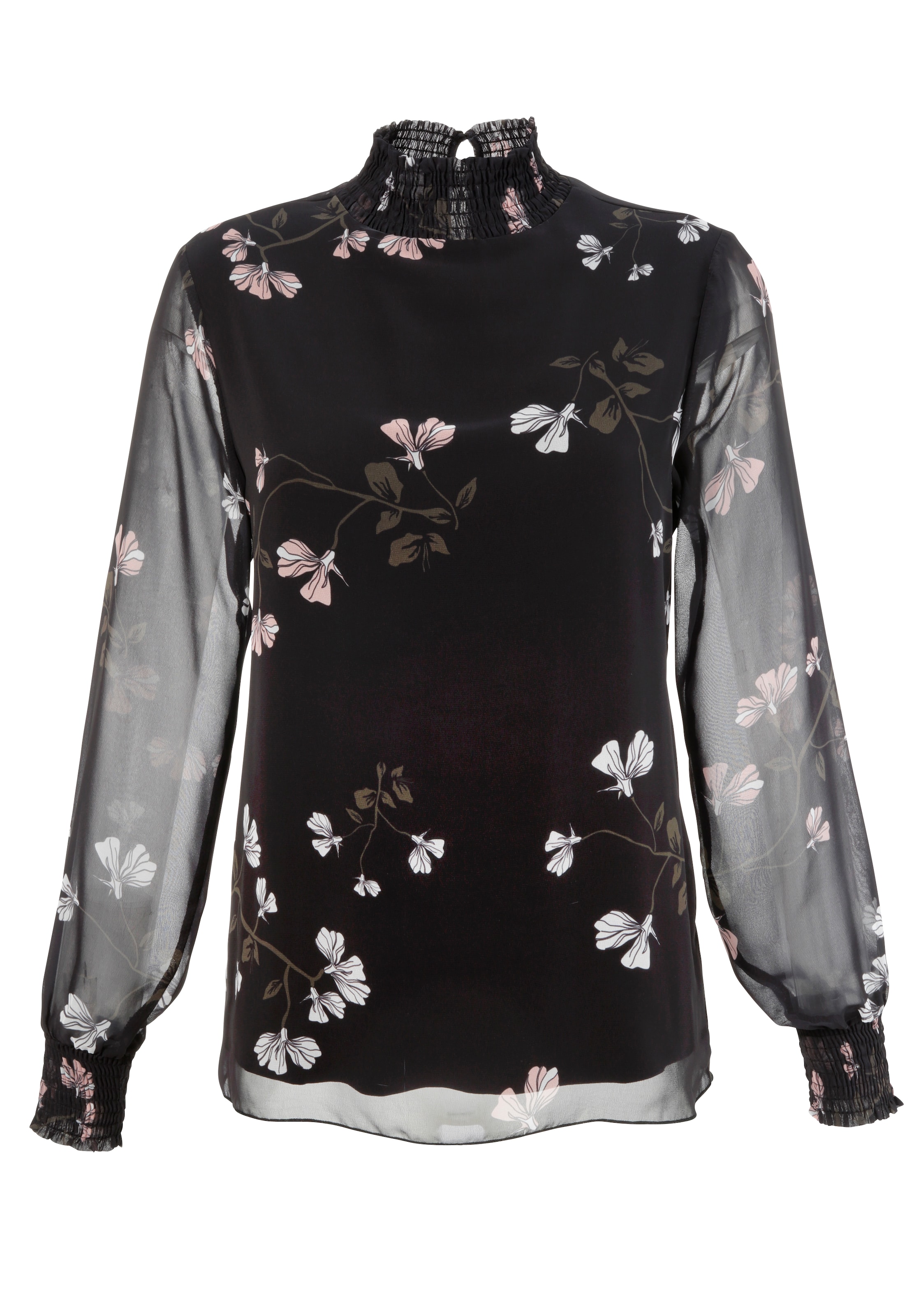 Aniston SELECTED Bluse in Schwarz: Vorderseite