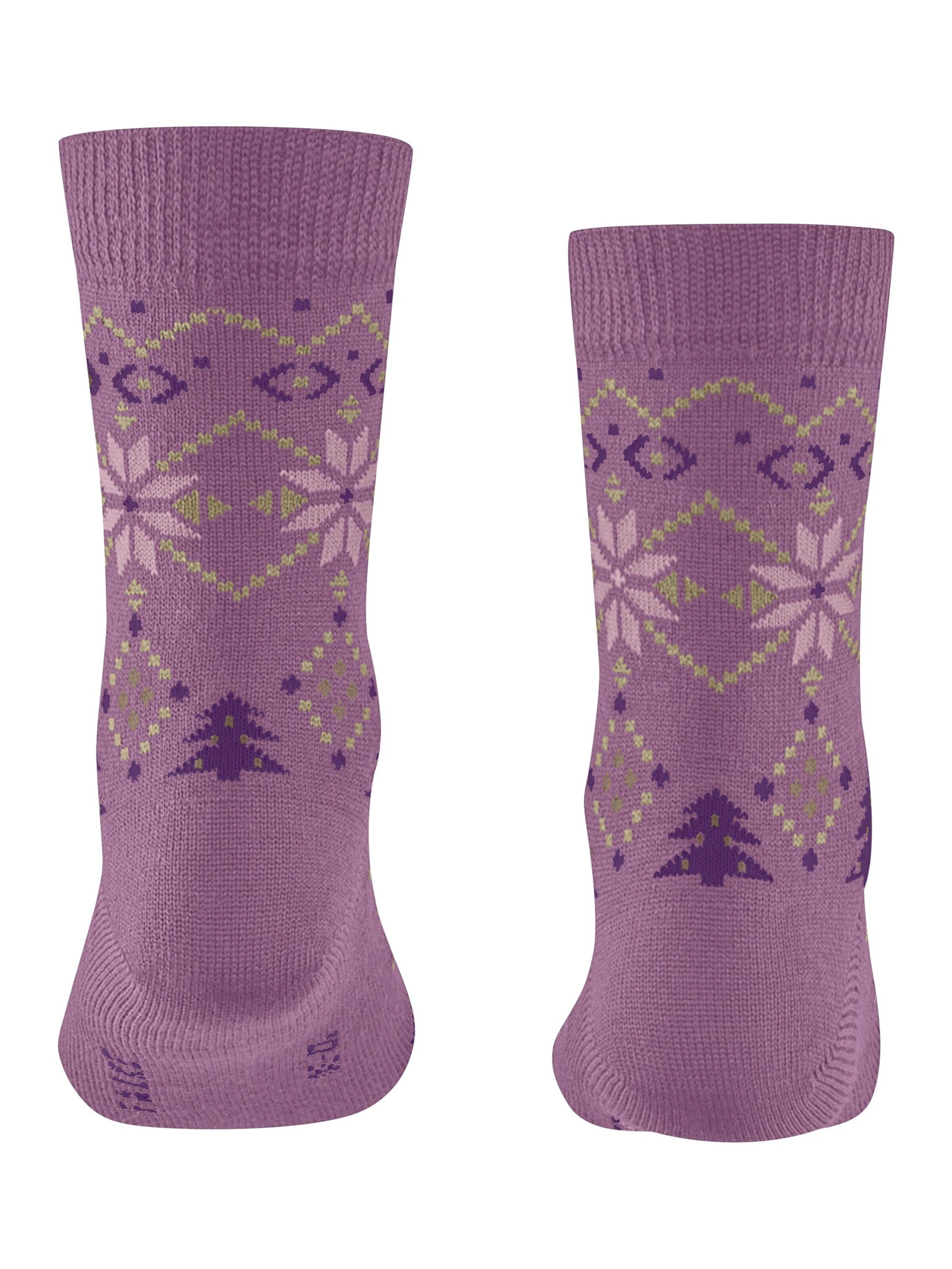FALKE Socks 'Nordic Fair Isle' in Pink