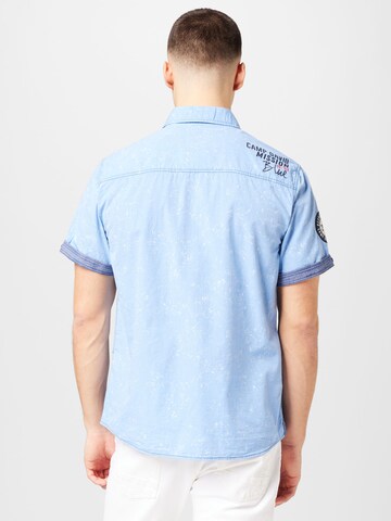 CAMP DAVID Regular Fit Hemd in Blau