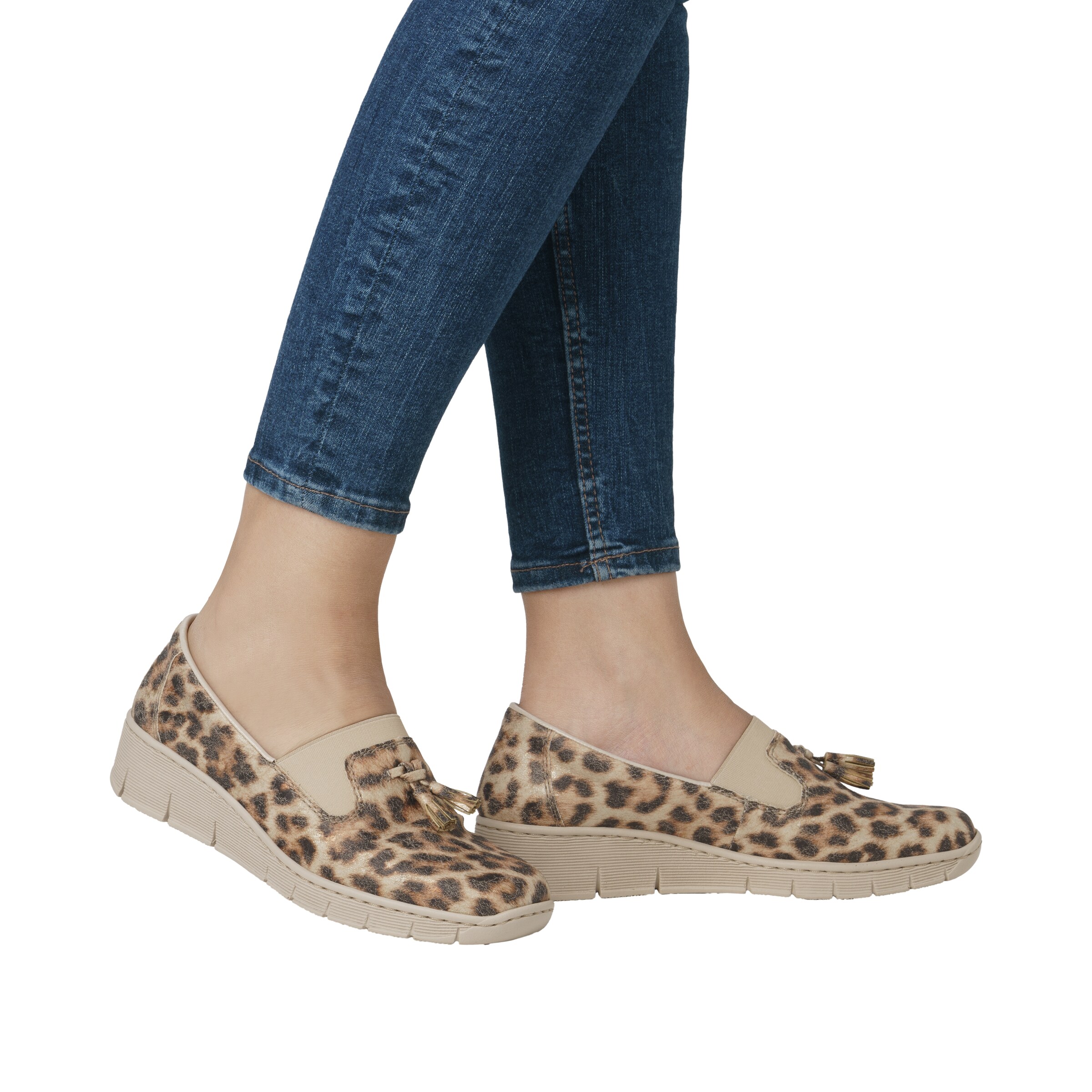Rieker Classic Flats in Beige