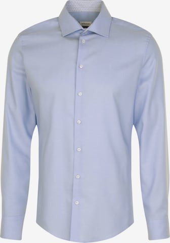 Coupe slim Chemise business 'SMART ESSENTIALS' SEIDENSTICKER en bleu : devant