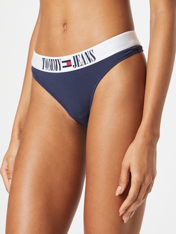 Tommy Jeans - Tanga em azul: frente