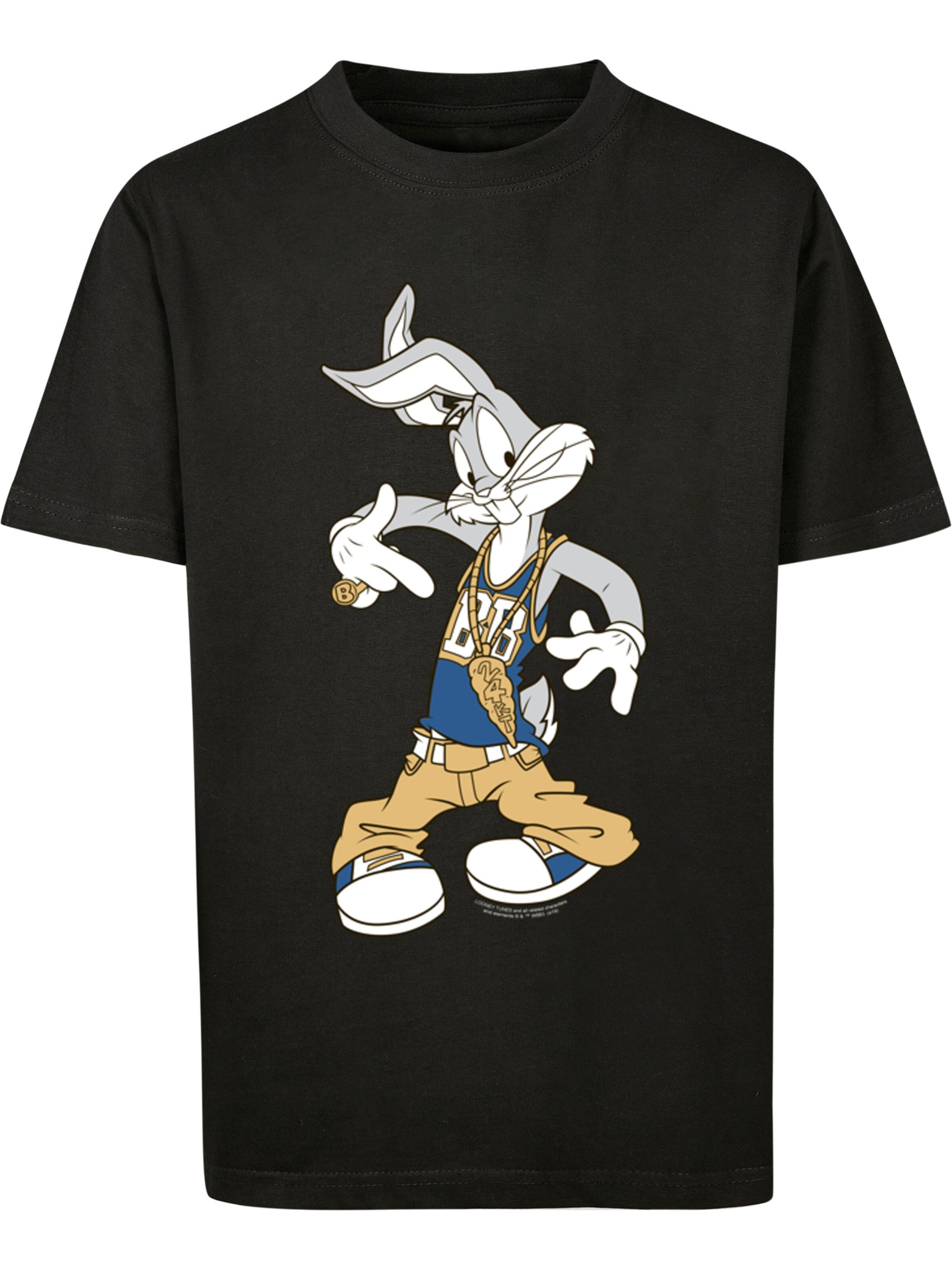 F4NT4STIC Shirt 'Looney Tunes Bugs Bunny Rapper Trickfilm Hase' in ...