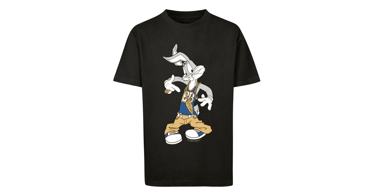 F4NT4STIC Shirt 'Looney Tunes Bugs Bunny Rapper Trickfilm Hase' in ...