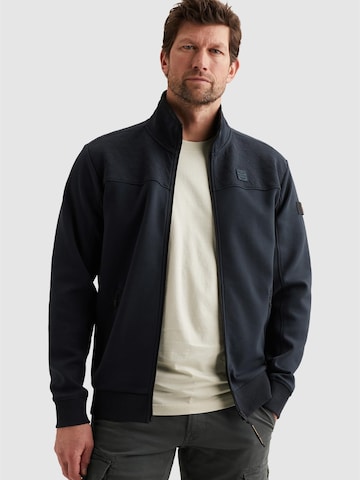 Felpa 'PME LEGEND - Sweat jacket with stand-up collar and zipper closure' di PME Legend in blu: frontale