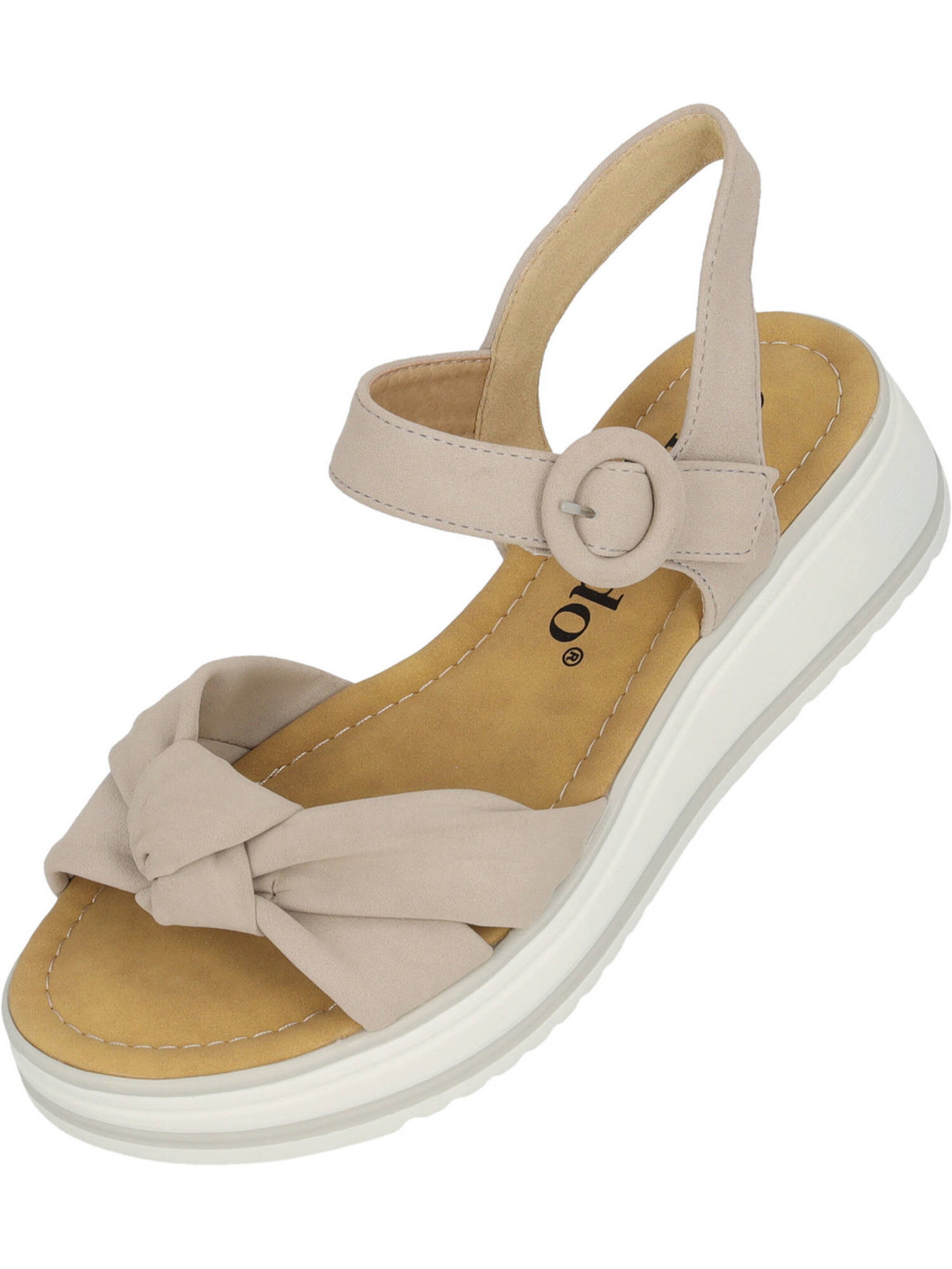Palado Sandalen met riem in Beige: voorkant