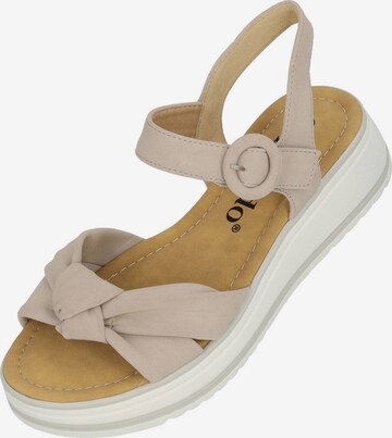 Palado Sandals in Beige: front