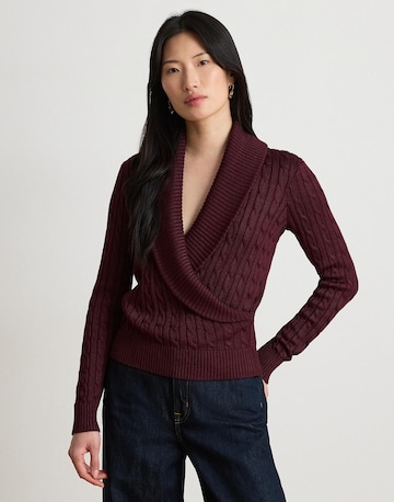 Pull-over Lauren Ralph Lauren en rouge : devant