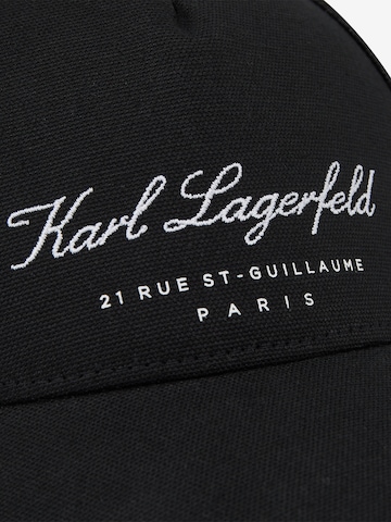 Karl Lagerfeld Cap 'Hotel' in Black