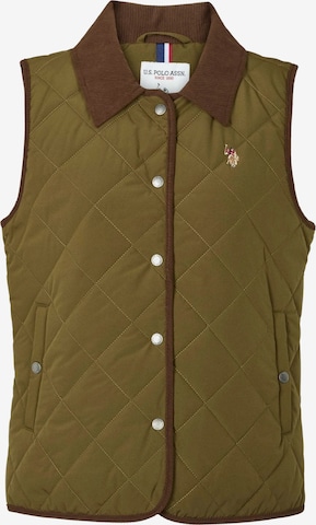 U.S. POLO ASSN. Vest ' Mendy ' in Grün: Vorderseite