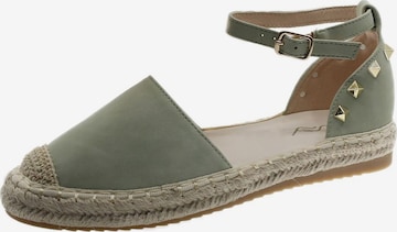 Beppi Espadrilles in Groen: voorkant