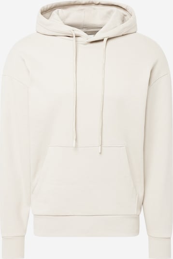 TOM TAILOR DENIM Sweatshirt in de kleur Beige / Wit, Productweergave