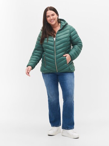 Zizzi Between-season jacket in Green