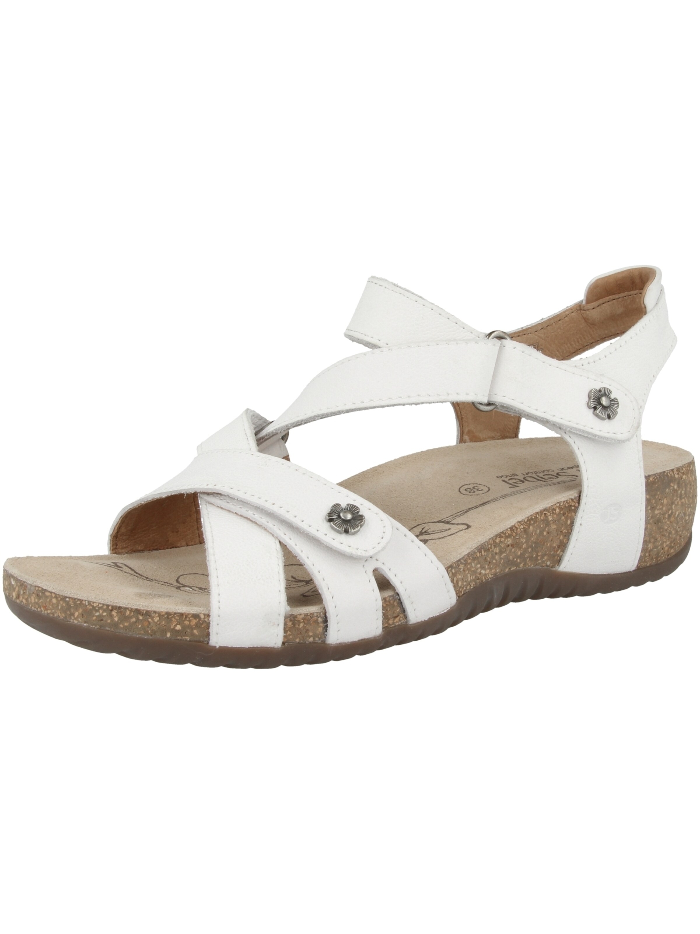 JOSEF SEIBEL Strap Sandals 'Natalya 11' in White: front