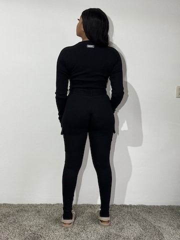 Mowi Fit Tracksuit 'Cargo Legging Set' in Black