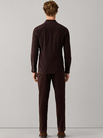Hackett London Regular Fit Hemd in Braun