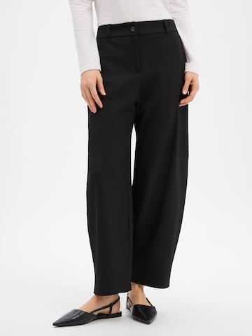 BOSS Regular Broek in Zwart: voorkant