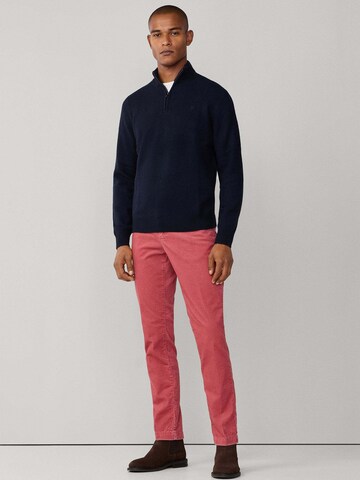 Coupe slim Pantalon chino 'Kensington' Hackett London en rose