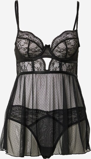 Hunkemöller Camisa de noite 'Isabelle' em preto, Vista do produto