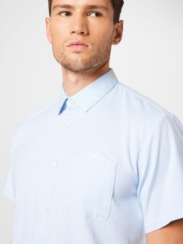 TOM TAILOR DENIM Regular fit Button Up Shirt in Blue