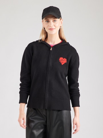 Karl Lagerfeld Knit cardigan in Black: front