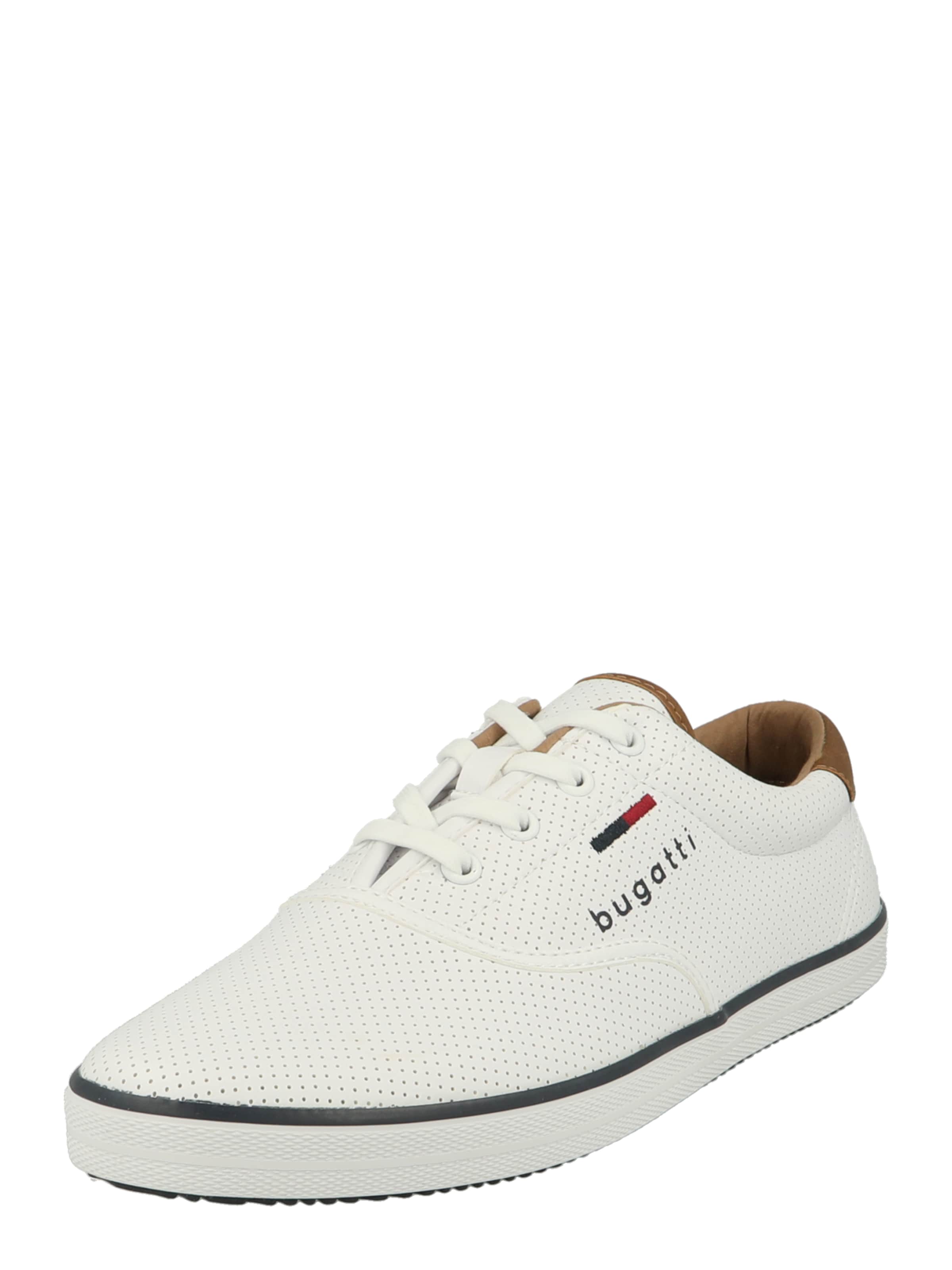 Sneaker bassa 'Alfaro' di bugatti in bianco: frontale