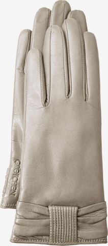 Gretchen Full Finger Gloves ' Bow Gloves' in Beige: front