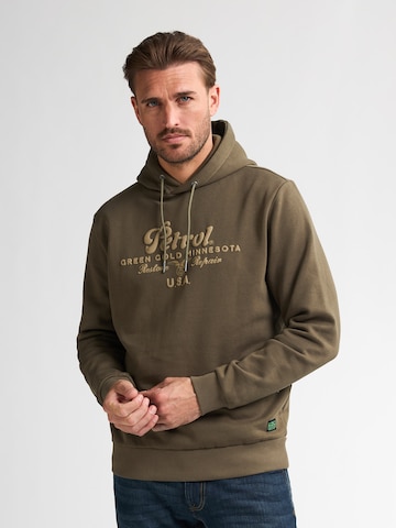 Petrol Industries Sweatshirt 'Yankton' in Groen: voorkant