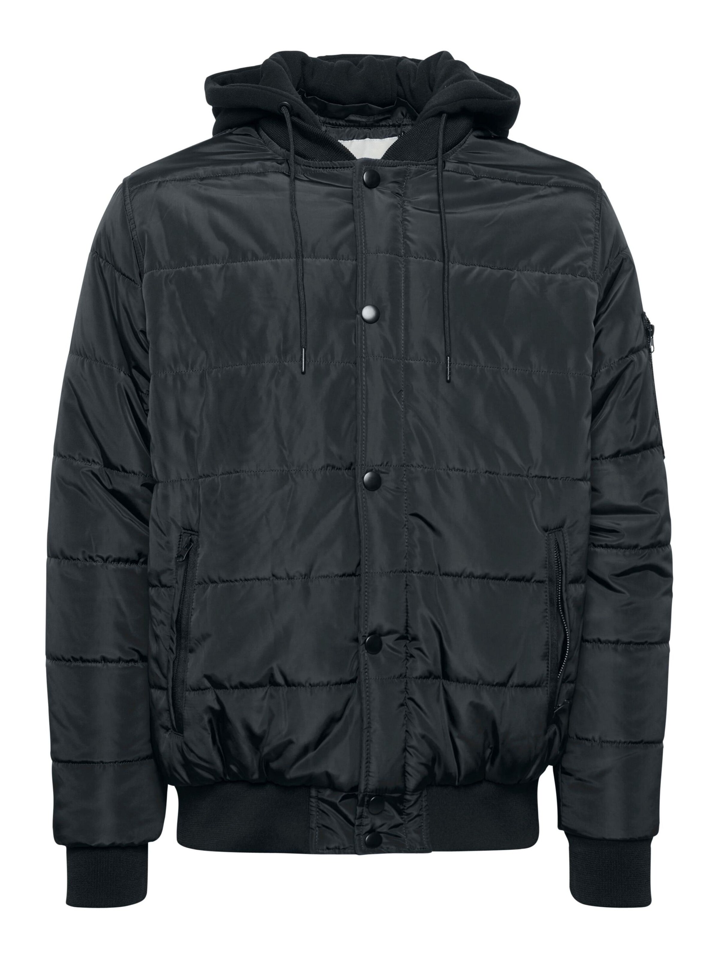 BLEND Übergangsjacke 'BHOuterwear' in Schwarz: Vorderseite
